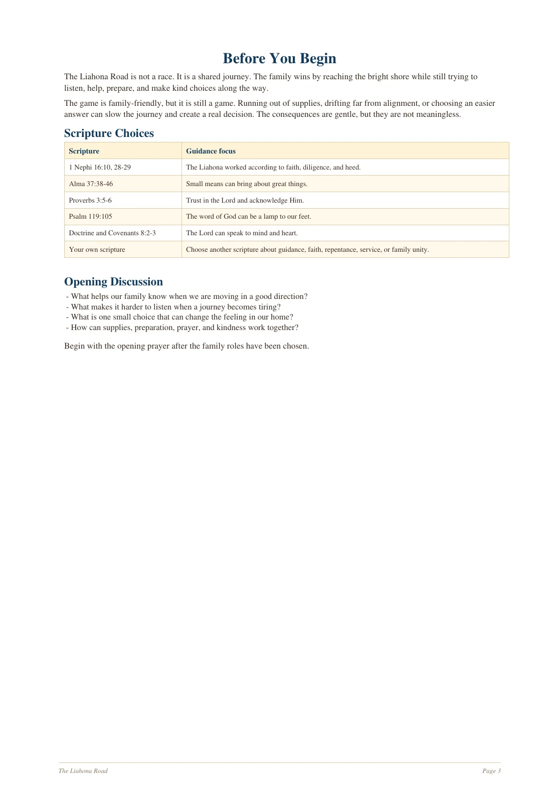 The Liahona Road page 3