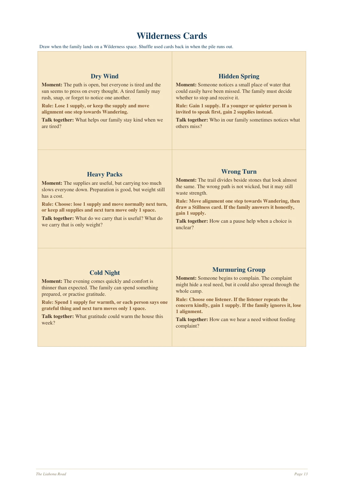 The Liahona Road page 13