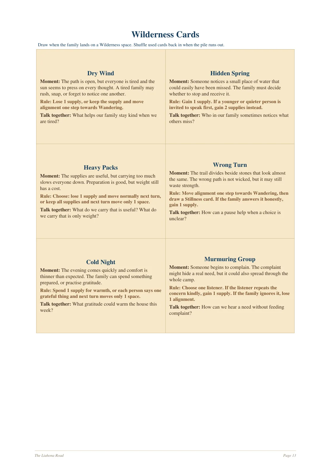 The Liahona Road page 13