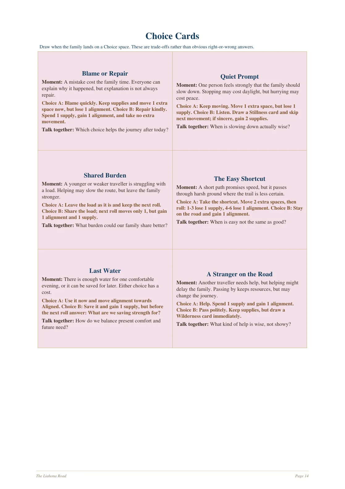 The Liahona Road page 14