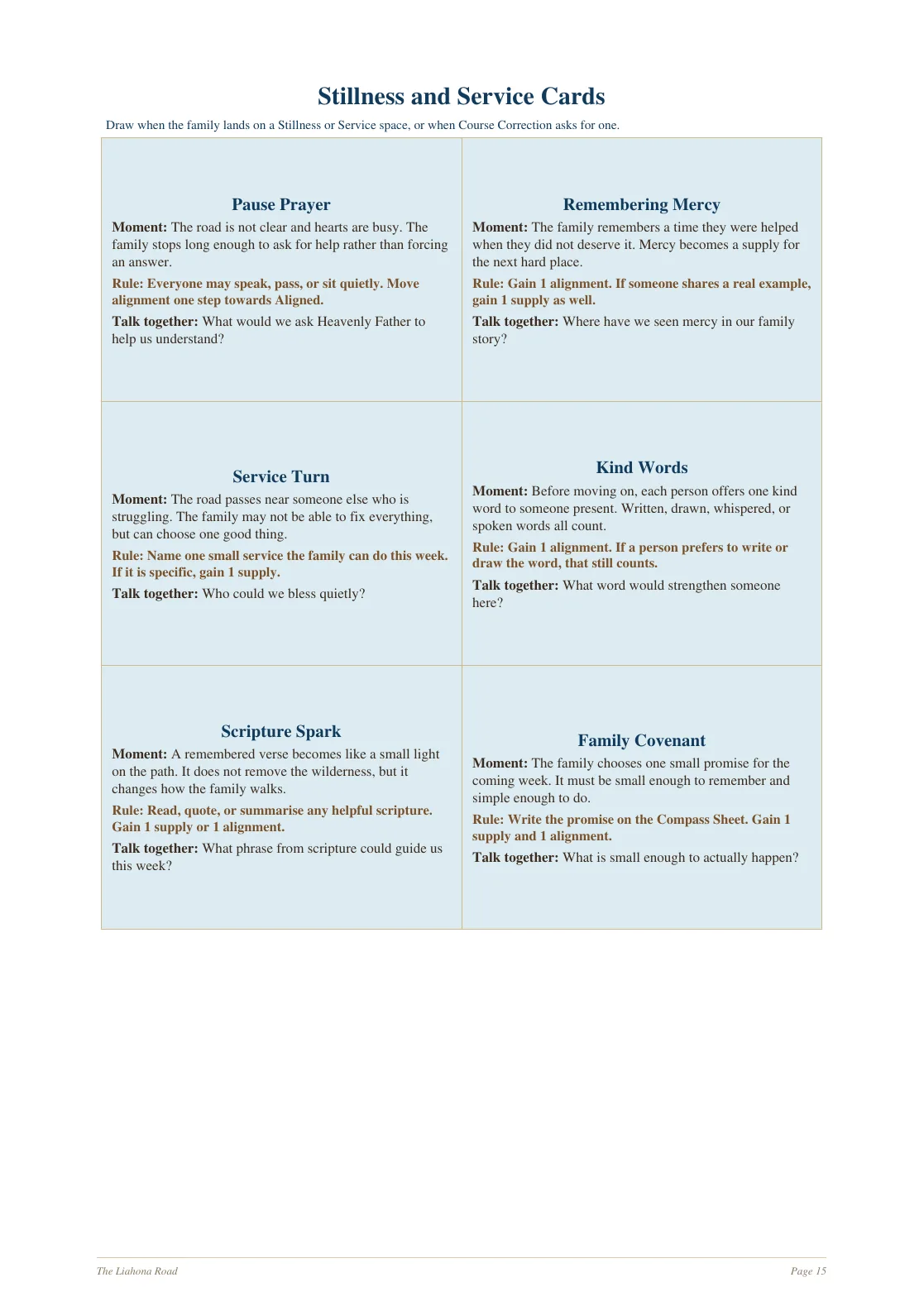 The Liahona Road page 15
