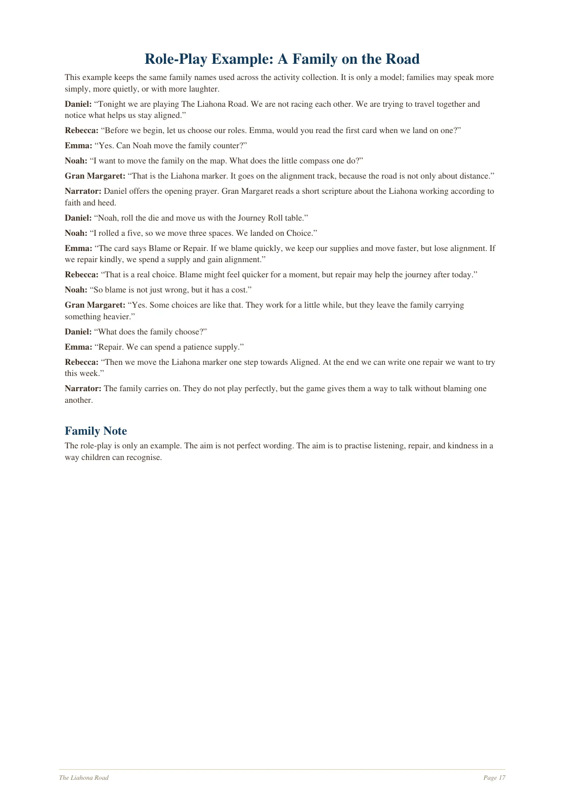 The Liahona Road page 17